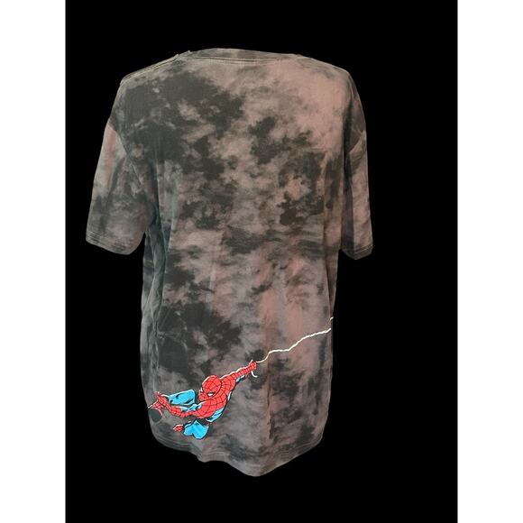 Spider-Man: Across The Spider-Verse MARVEL Black Tide Dye T-Shirt Men's Medium‎ - Picture 4 of 6
